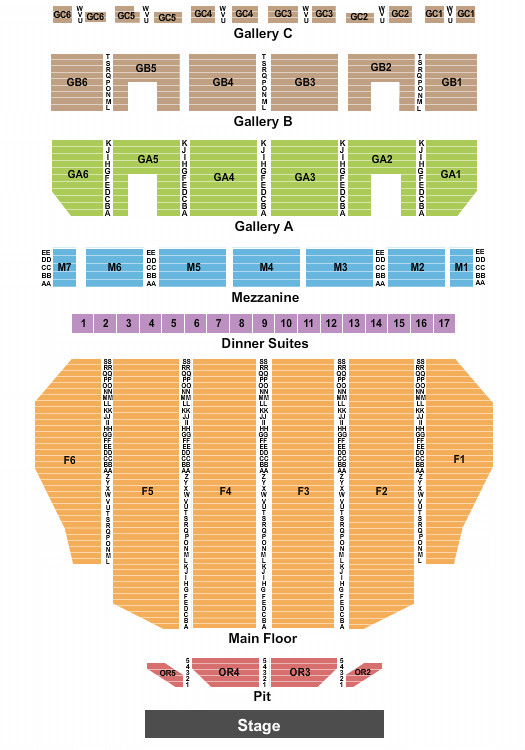 Fox Theatre Jim Gaffigan Seating Chart